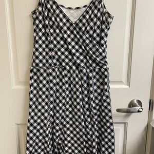 Vintage Esprit Black & White Gingham Dress